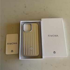 RIMOWA Silver Protective Phone Case 16 pro max